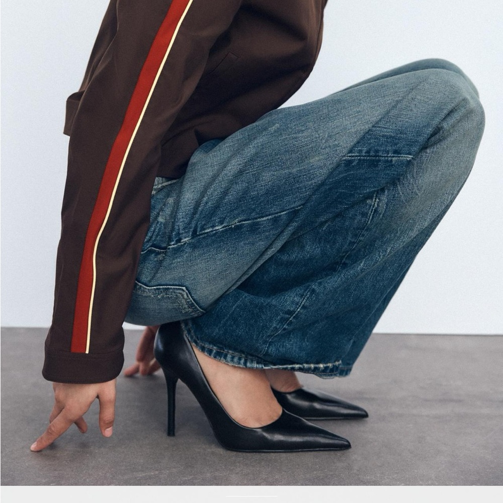 Zara black Stiletto heels. Brand new, never worn